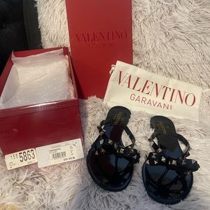 Valentino sandals , size 38 , black
